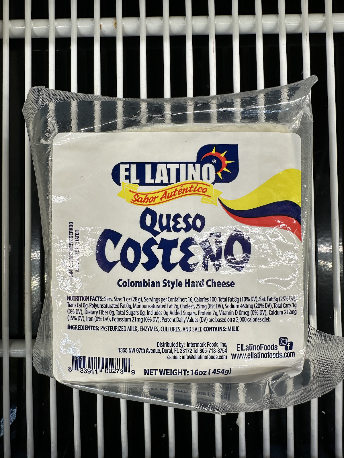 Colombian queso costeño.