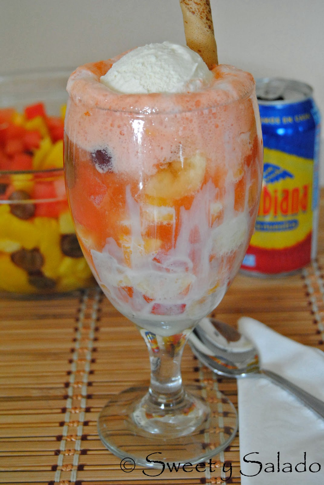 Colombian Salpicon (Fruit Cocktail)