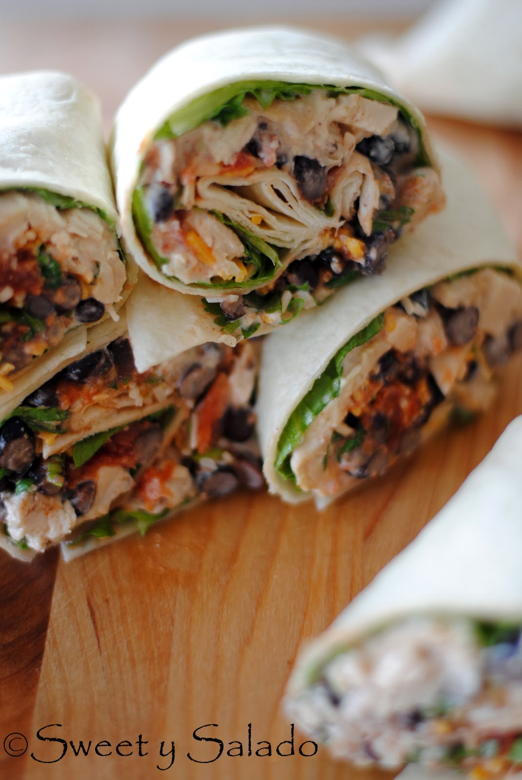 Chicken And Bean Wraps