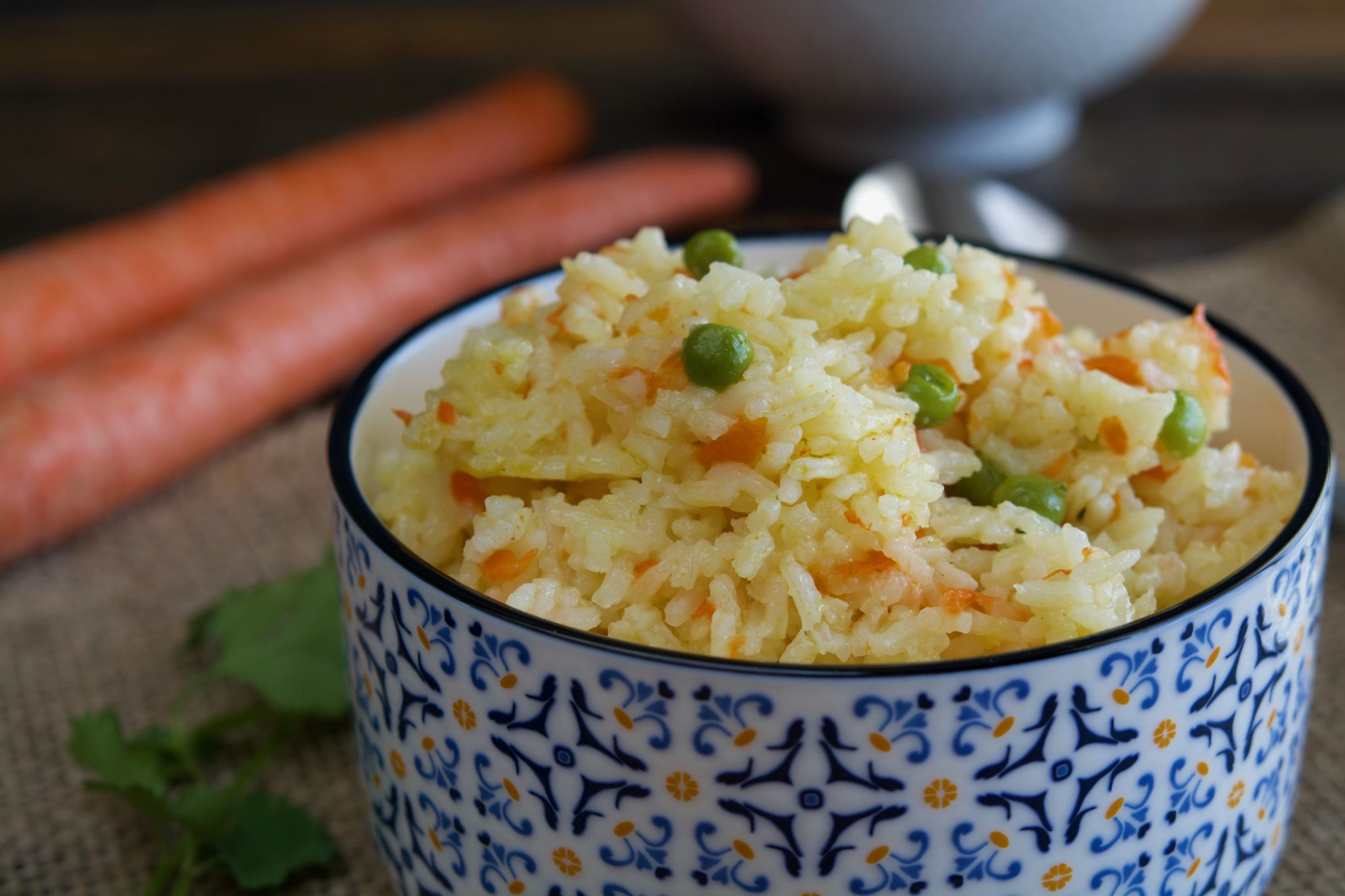 Rice With Peas & Carrots