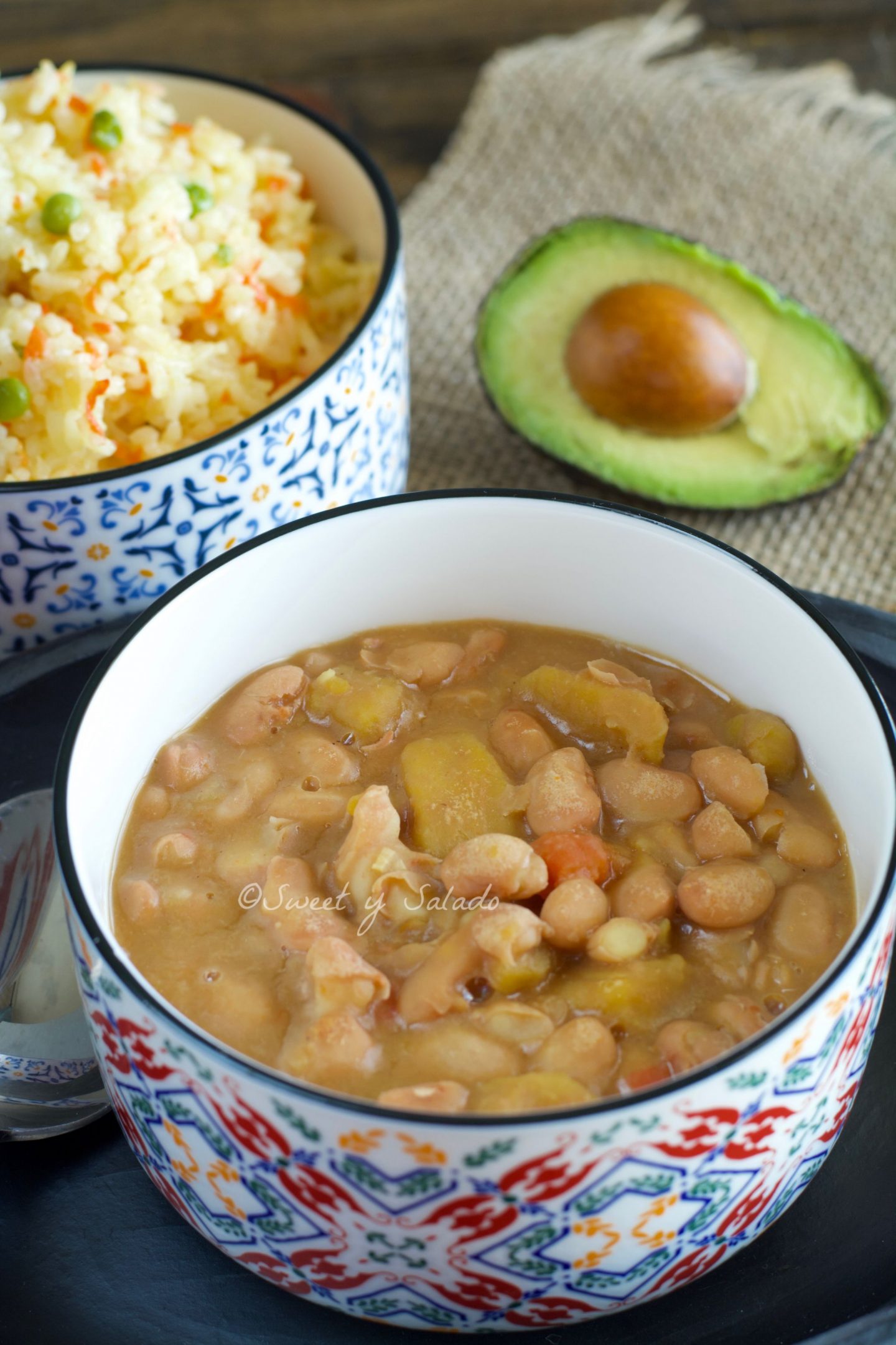 Colombian Beans With Hogao (Onion and Tomato Sauce)