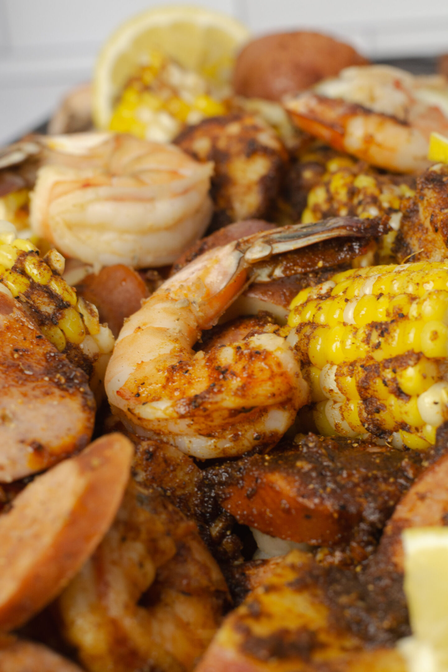 Cajun Shrimp & Corn Cake with Chipotle Cream - OUT WEST: Food & Lifestyle